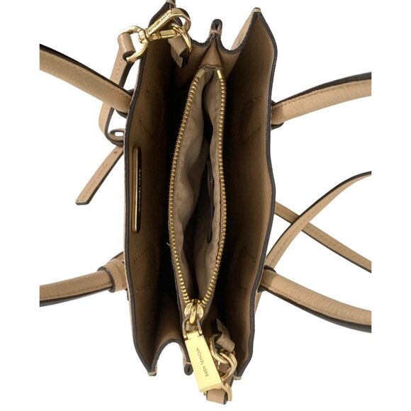 Michael Kors Mini Mercer Leather Crossbody & Tote Bag Nude EUC 8480 - Picture 6 of 16